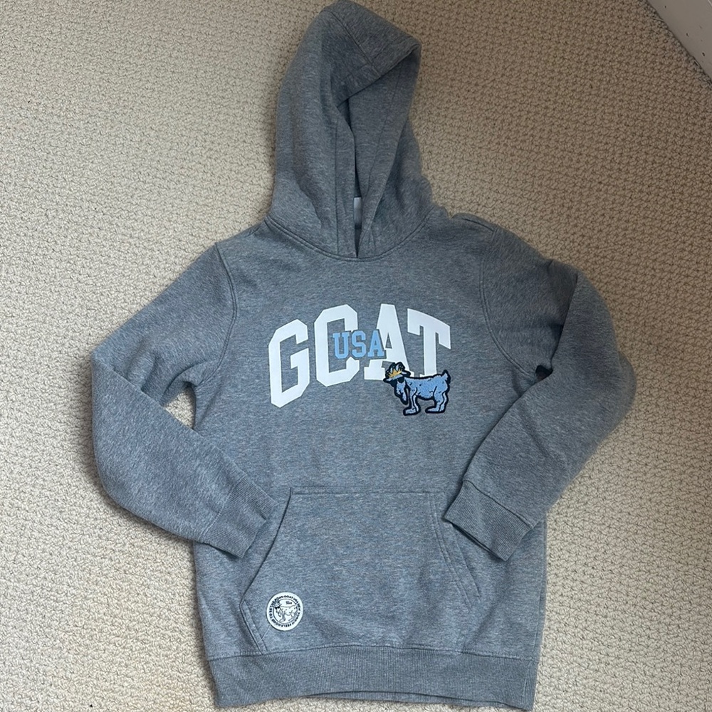 Gray Hoodie with GOAT Graphic